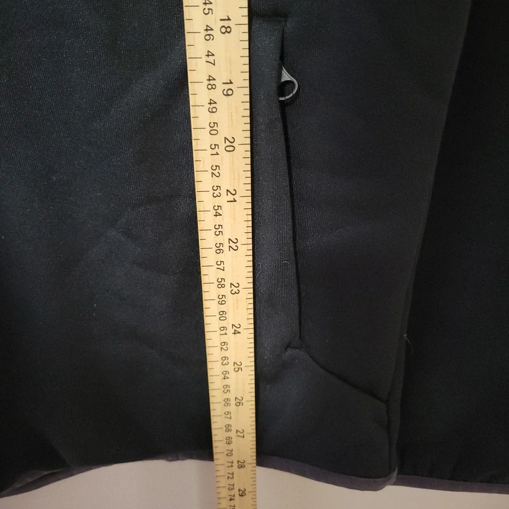 Columbia Hiking 1/2 Zip Fleece Pullover Mens M Black Gray Chest Pocket Outdoor